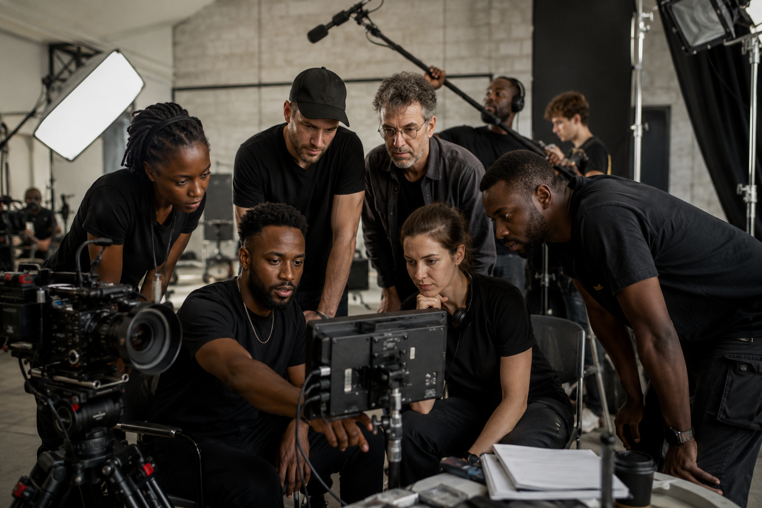 Équipe de Global Vibes Studios en tournage