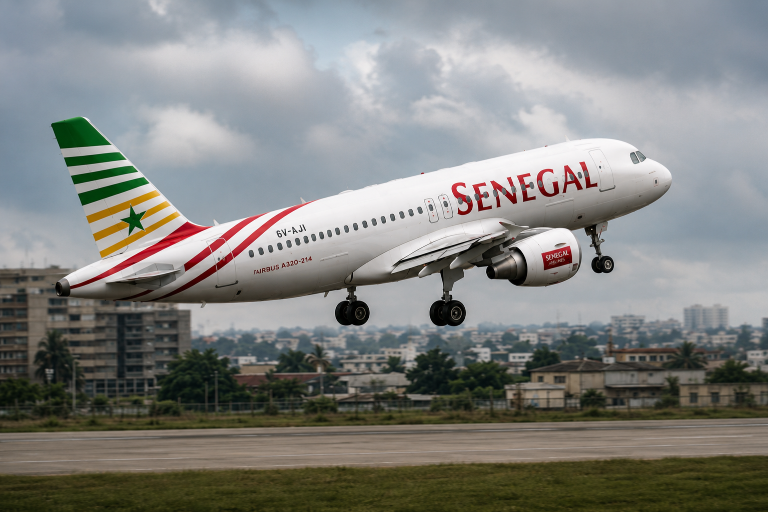 Avion de la compagnie Sénégal Airlines